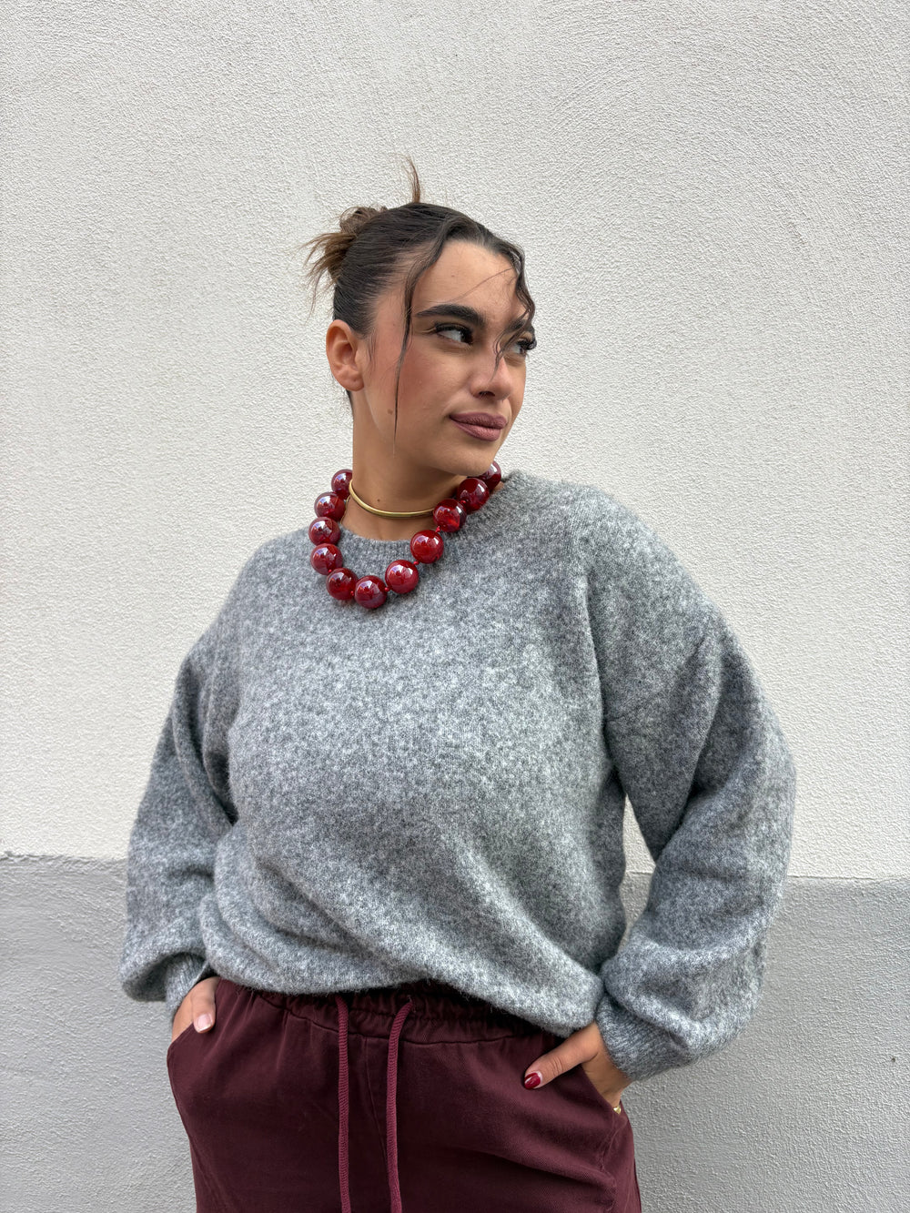 Maglioncino Morbido Grigio