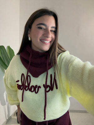 Maglioncino “no vabbè” Giallo