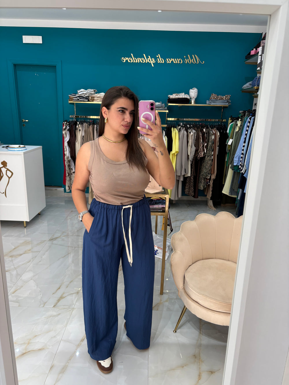 Pantalone Palazzo Blu