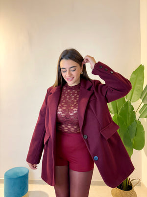 Culotte in lycra bordeaux
