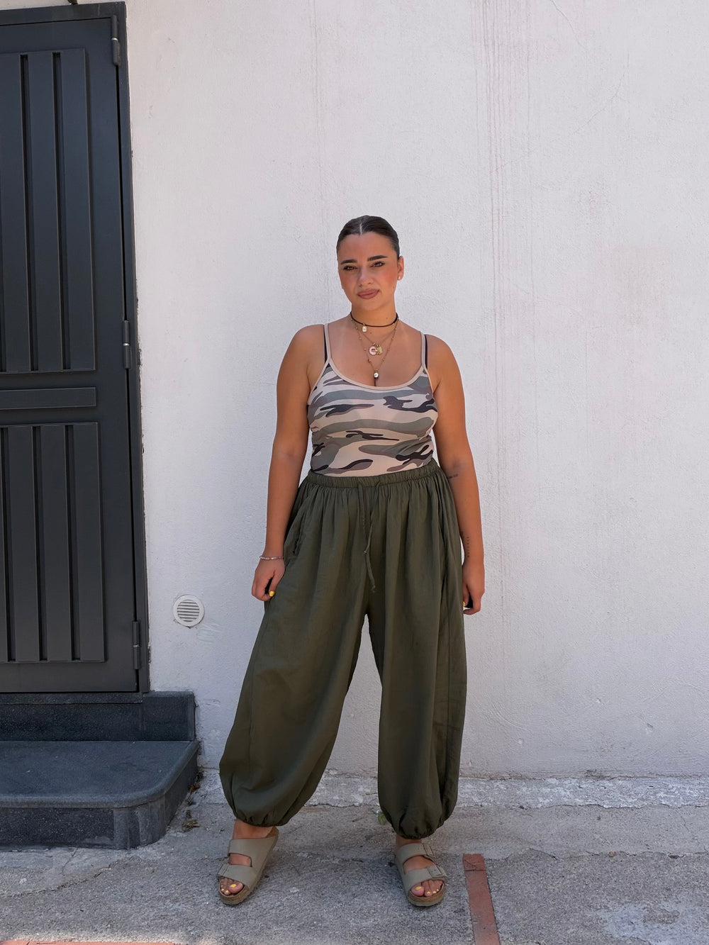 Pantalone Ballon Verde