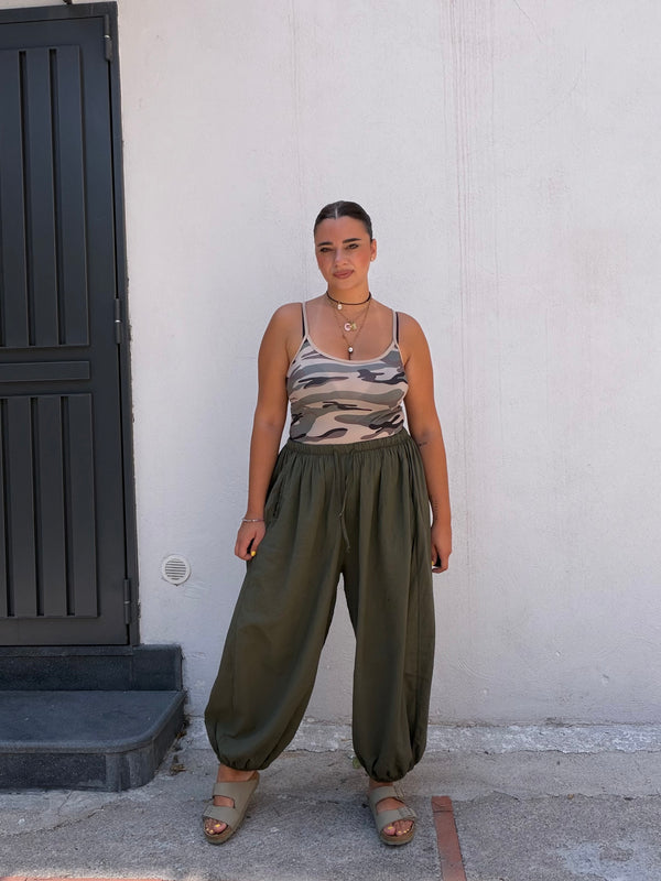 Pantalone Ballon Verde