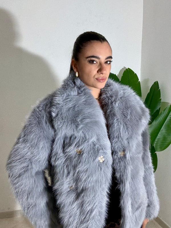 Eco Pelliccia Praga Ghiaccio