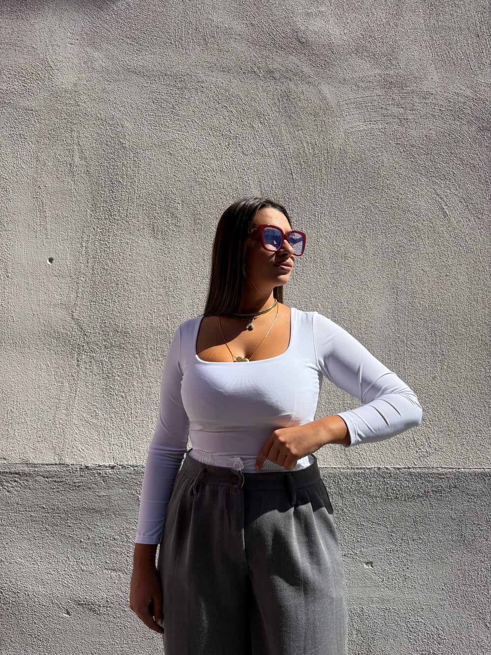 Body lycra bianco