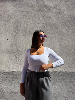 Body lycra bianco