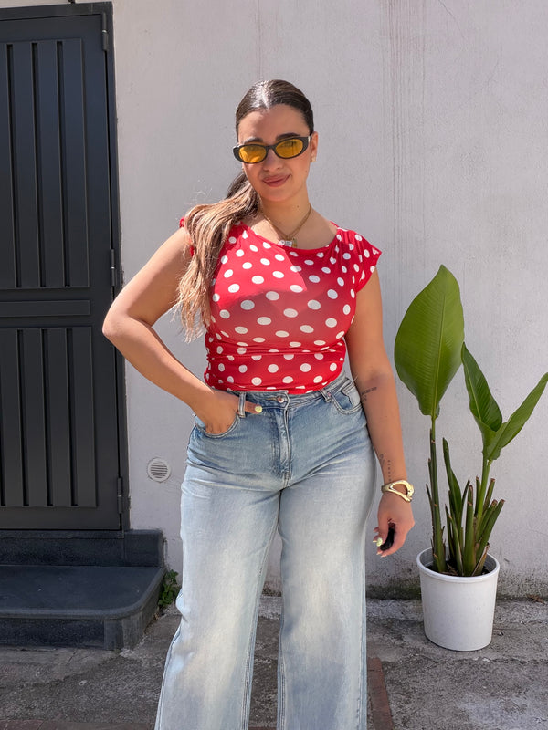 Maglia Pois Rossa