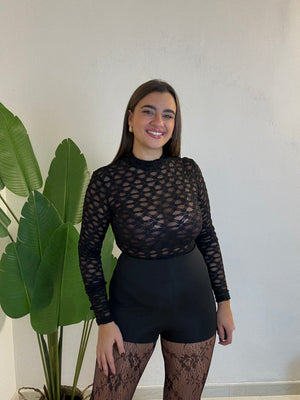 Culotte in lycra nera