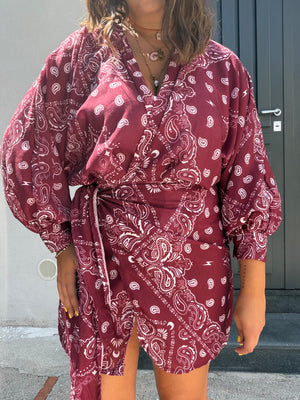 Abito Bandana Bordeaux
