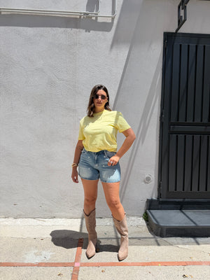 Pantaloncino Flowers Jeans
