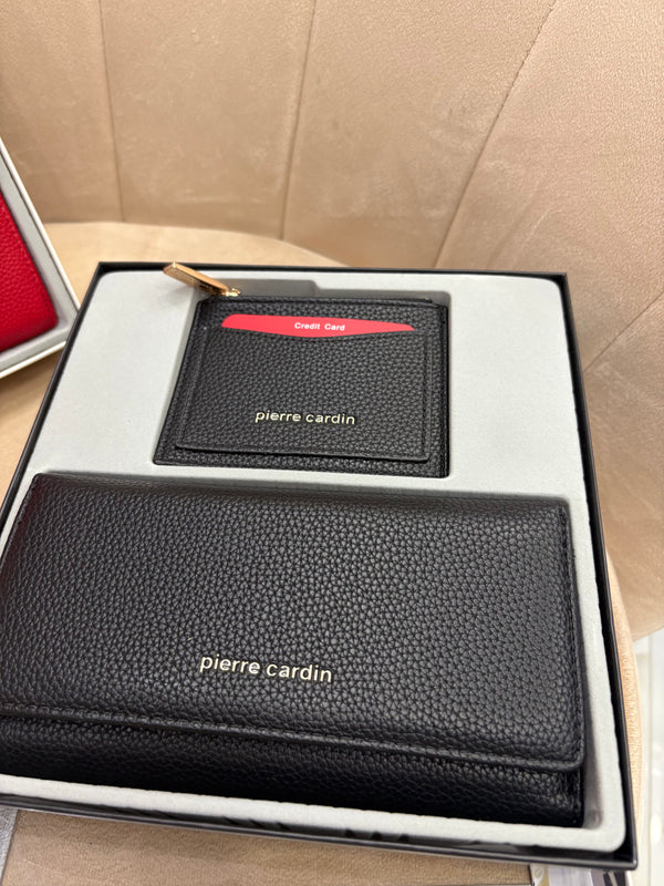 Box portafoglio+portacarte nero