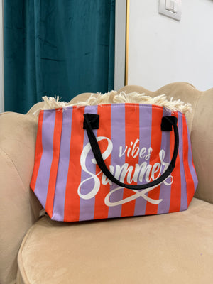 Borsa Summer Vibes Arancio e Lilla