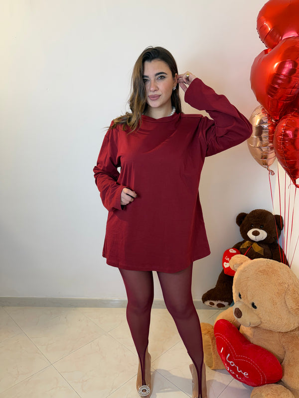 Leggins Calza Mirame Bordeaux