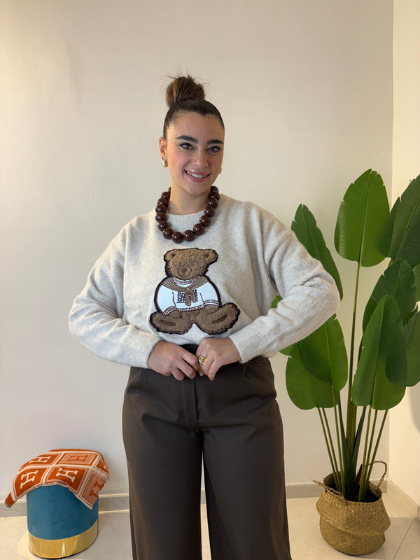 Maglioncino Teddy Panna