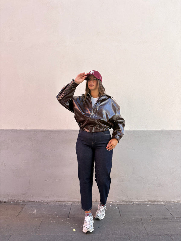 Bomber Vernice Bordeaux