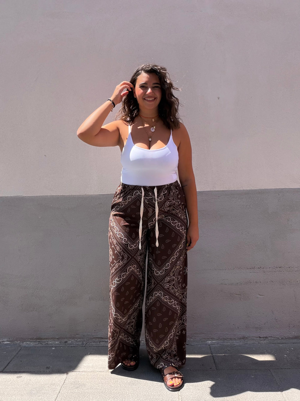Pantalone Bandana Marrone