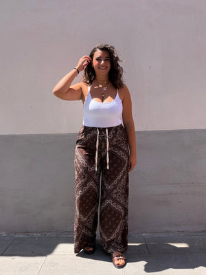 Pantalone Bandana Marrone