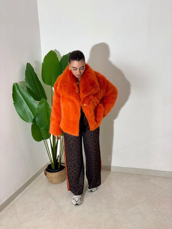 Eco Pelliccia Praga Arancio