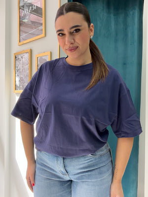 T-shirt Blu Over