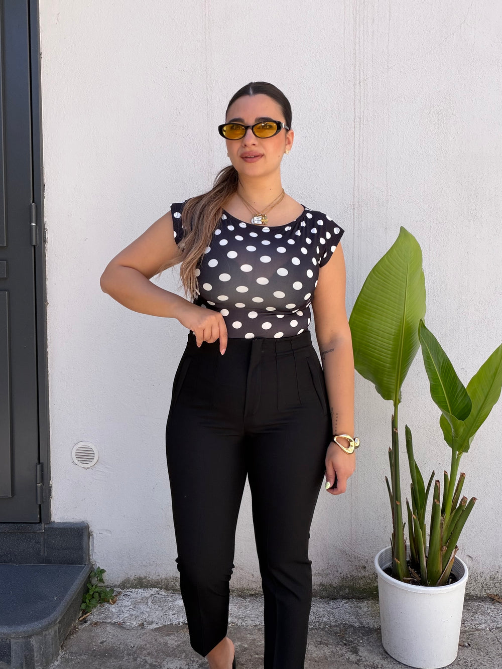 Maglia Pois Nera