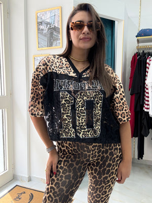 T-shirt California Leopard