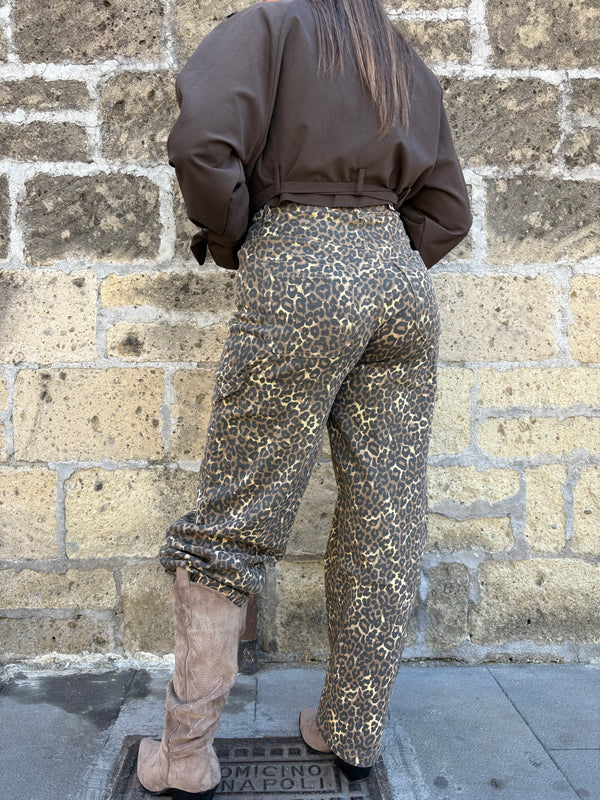 Jeans Ballon Leopard