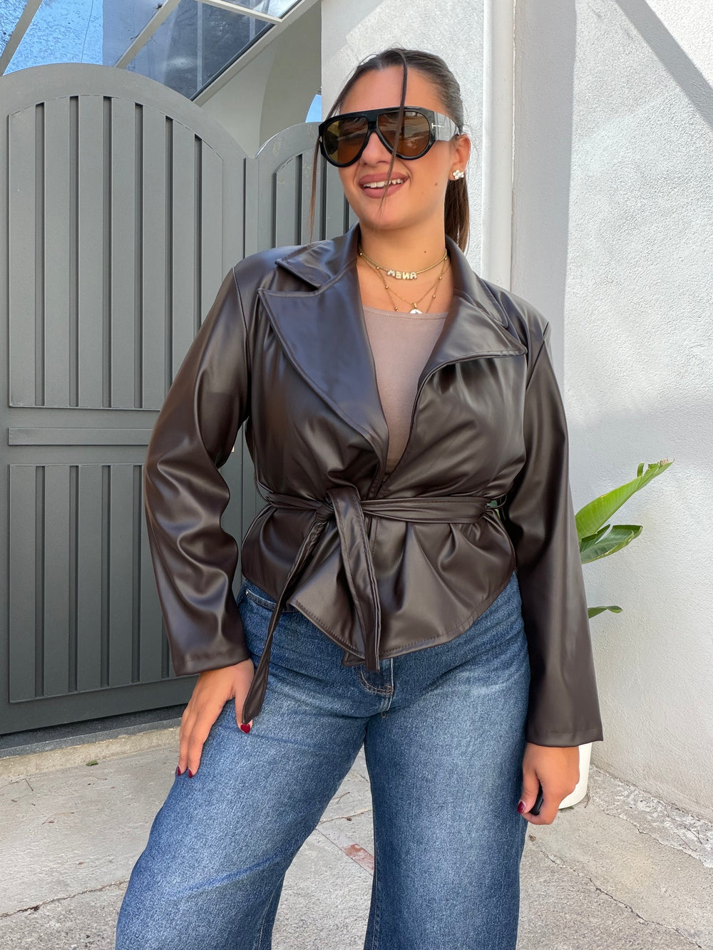 Trench Jolì Marrone