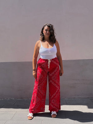 Pantalone Bandana Rosso