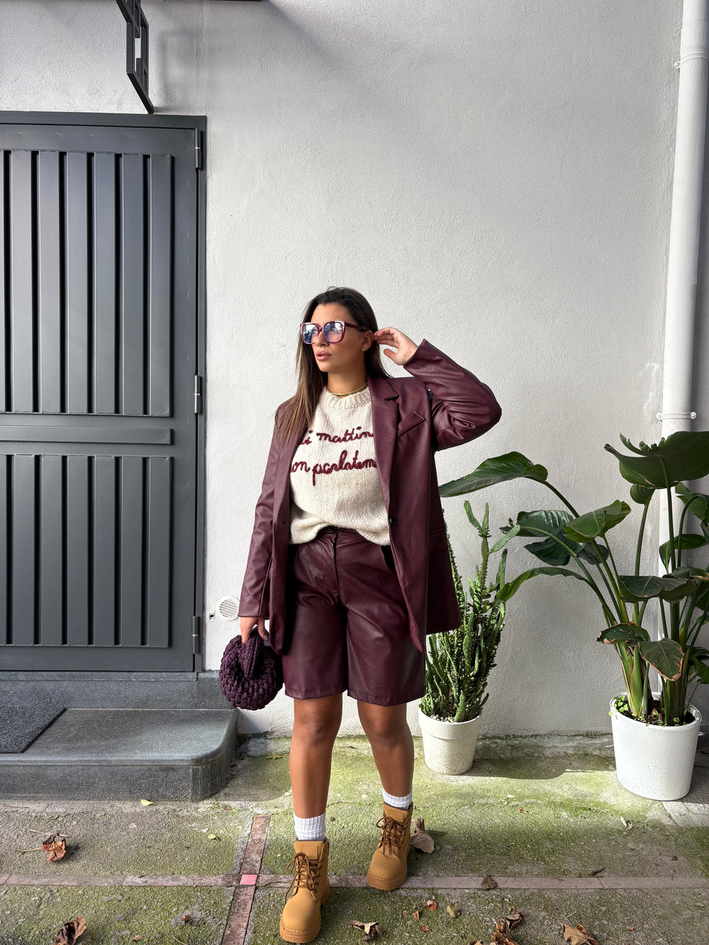 Coordinato Ambra Bordeaux