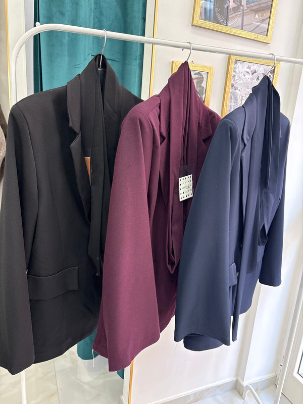 Giacca cintura Marrone