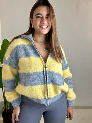 Maglia Snow Grigia e Gialla