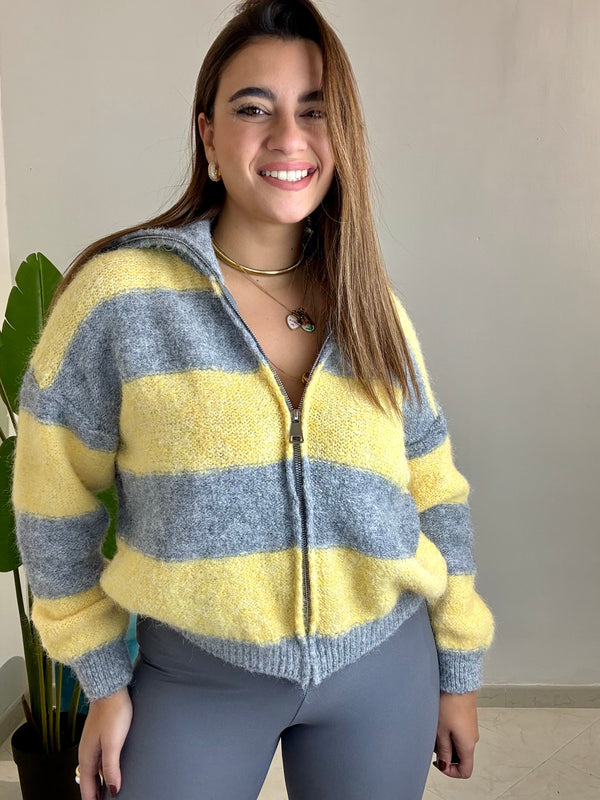 Maglia Snow Grigia e Gialla