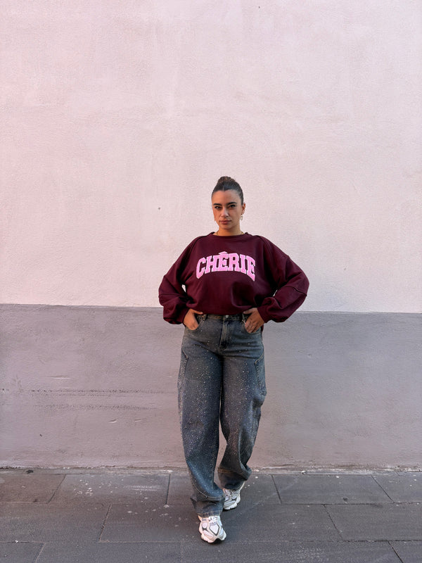 Felpa Chèrie Bordeaux