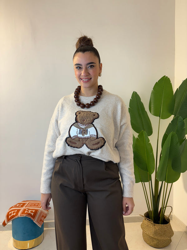 Maglioncino Teddy Panna