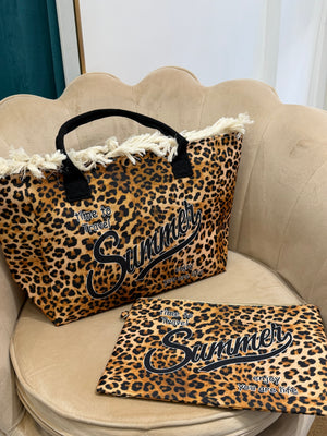 Borsa Mare Leopardata