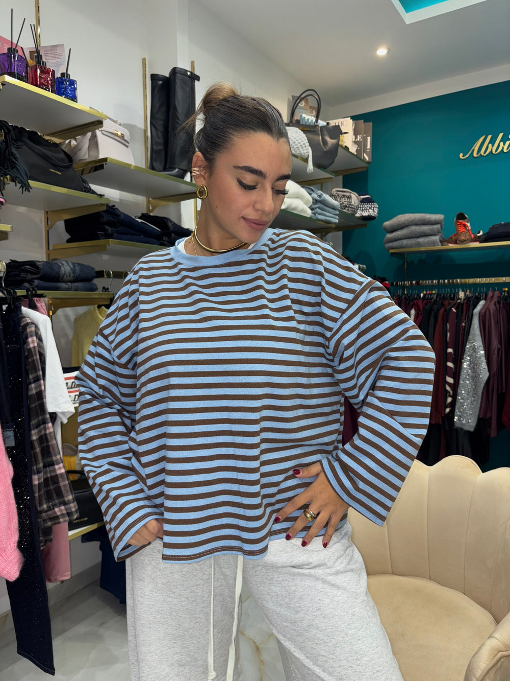 Maglia Las Vegas Azzurra e Marrone