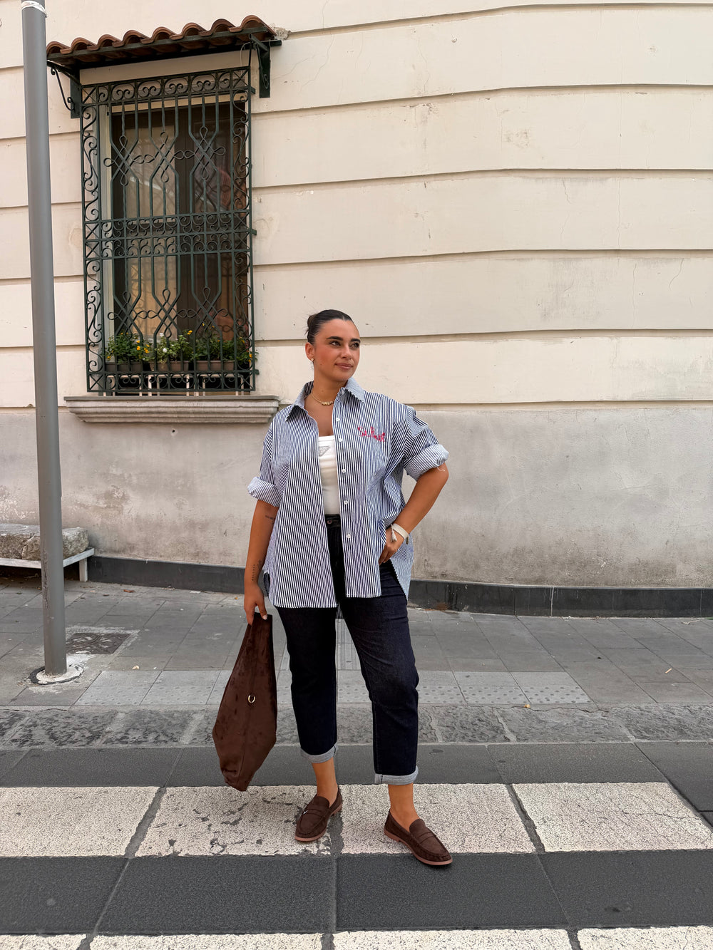 Jeans MomFit scuro