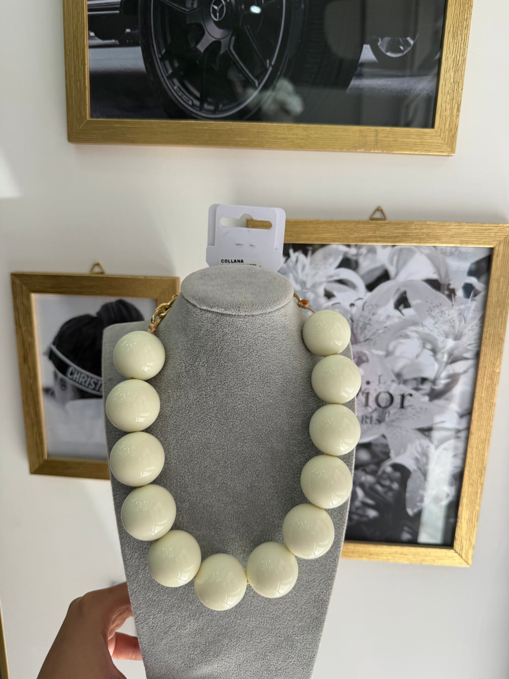 Collana Perla Beige