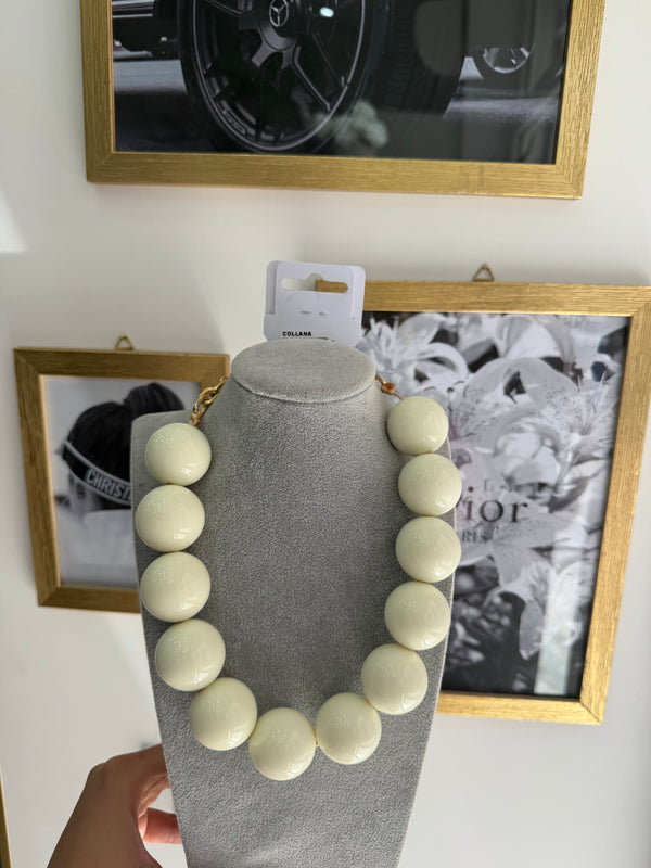 Collana Perla Beige