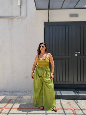 Body verde e Marrone