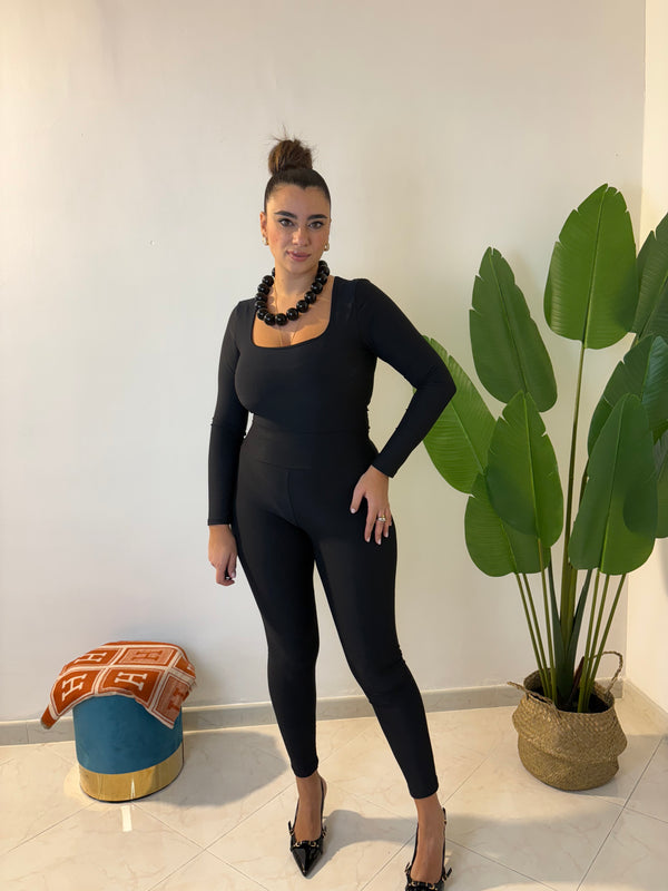 Leggins in lycra Nero