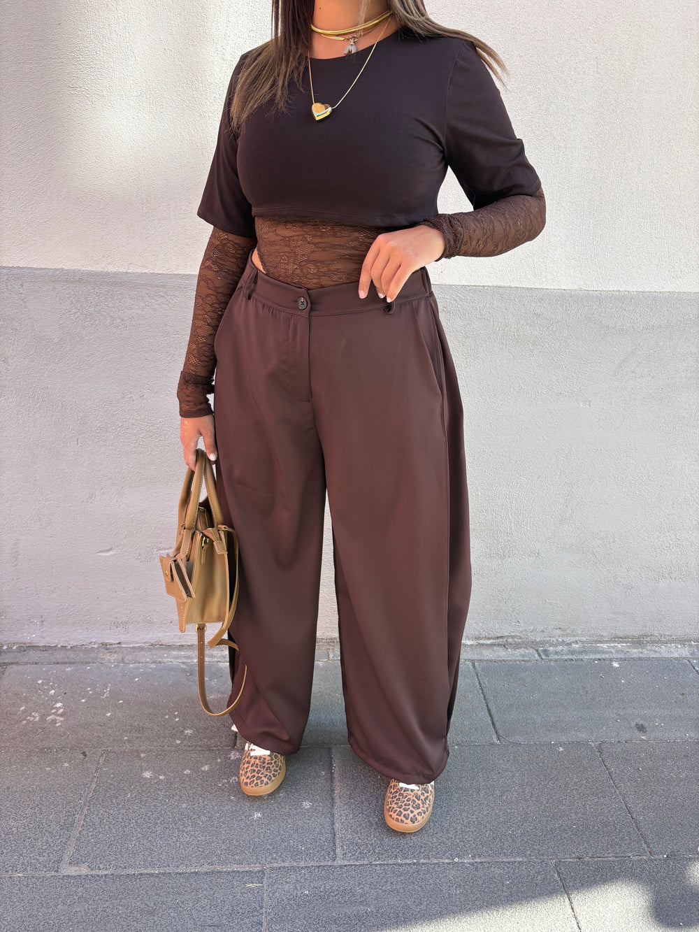 Pantalone Ballon Marrone