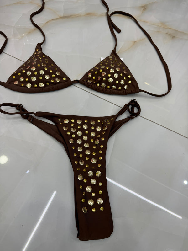 Costume borchie Marrone