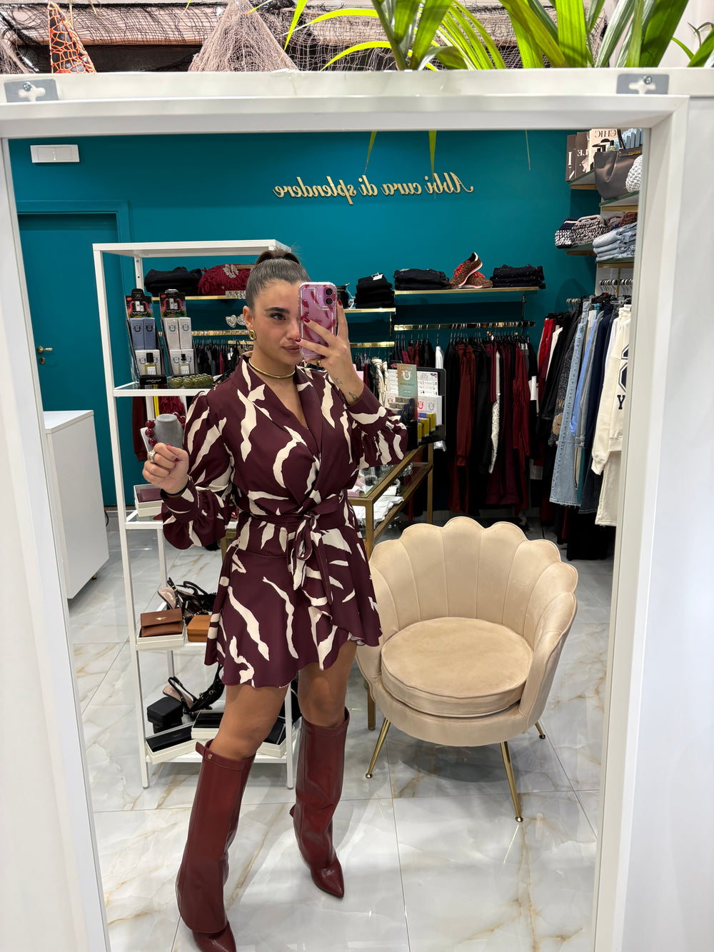 Mini Dress Venus Bordeaux