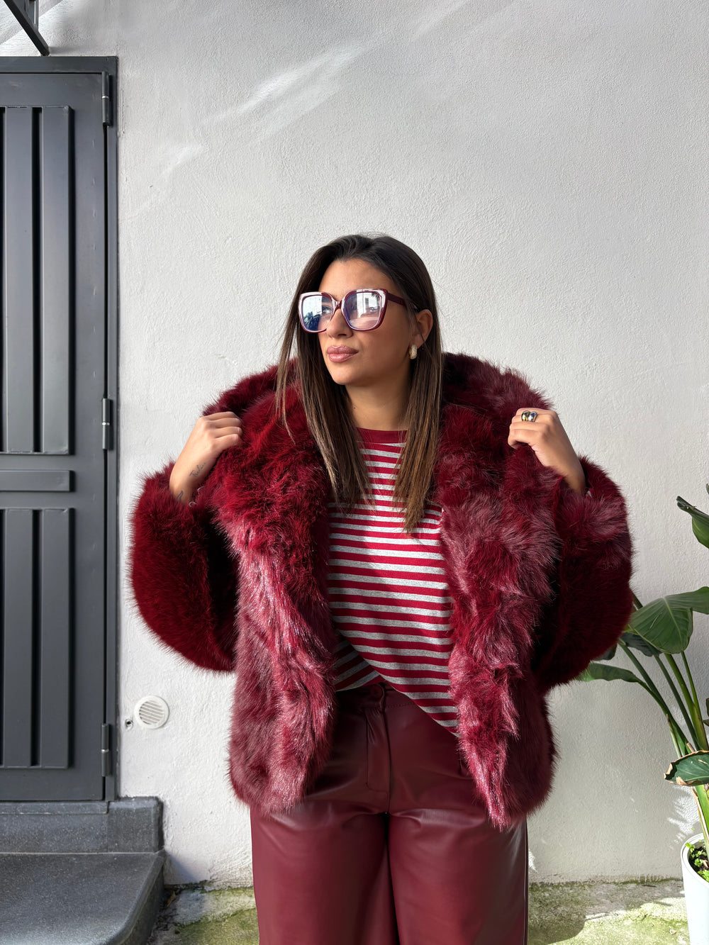 Pelliccia Vienna Bordeaux