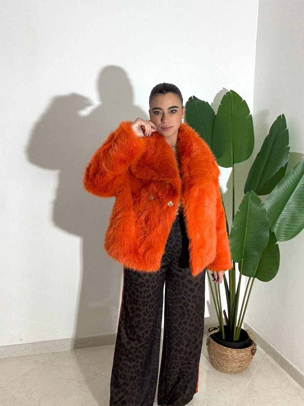 Eco Pelliccia Praga Arancio