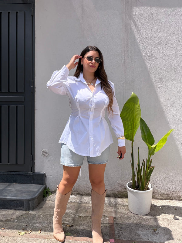 Camicia Heart Bianca