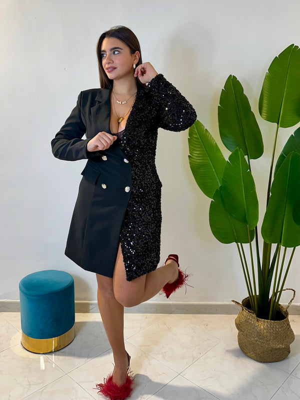 Abito giacca Nero Christmas