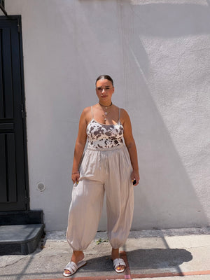 Pantalone Ballon Beige