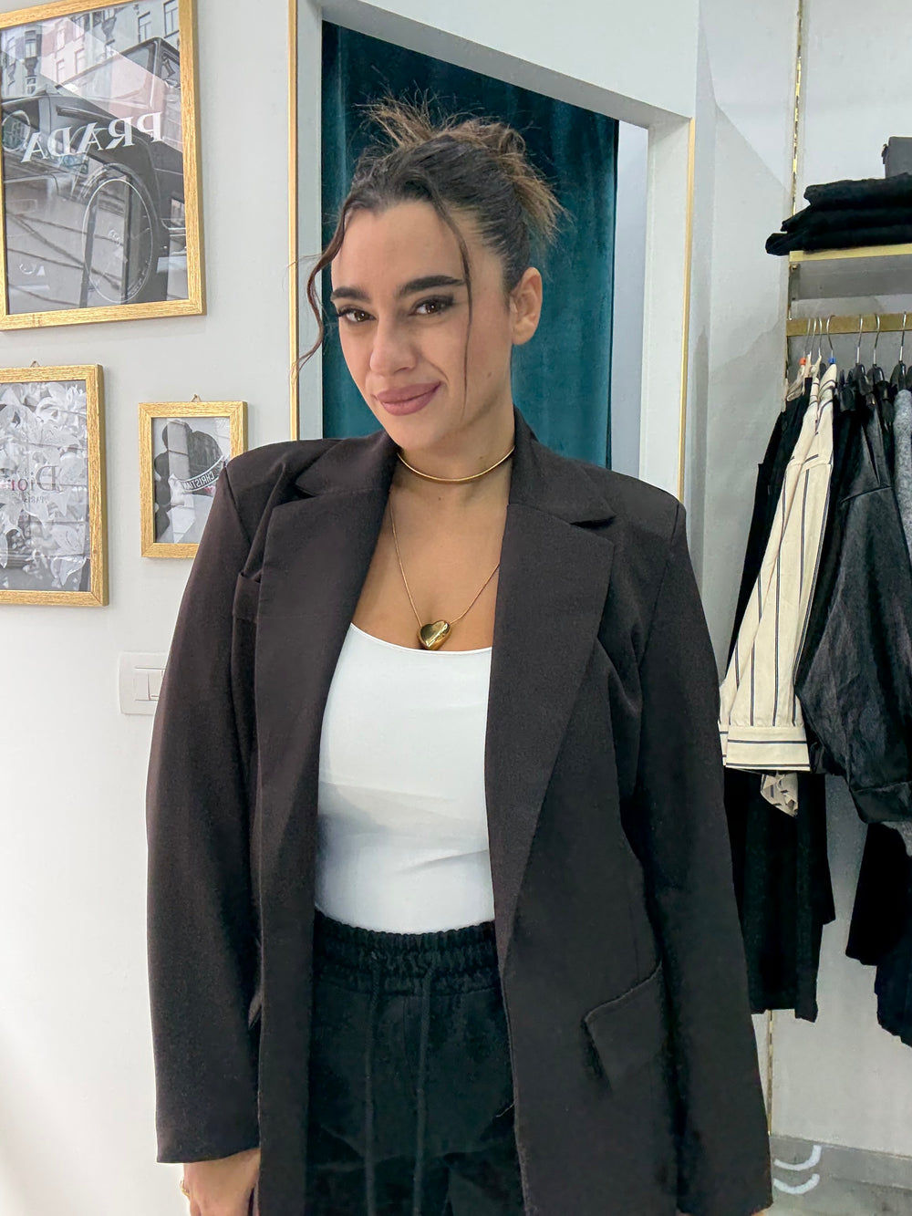 GIACCA OVERSIZE MARRONE