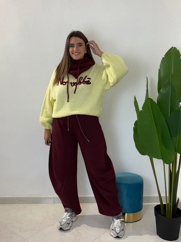 Maglioncino “no vabbè” Giallo